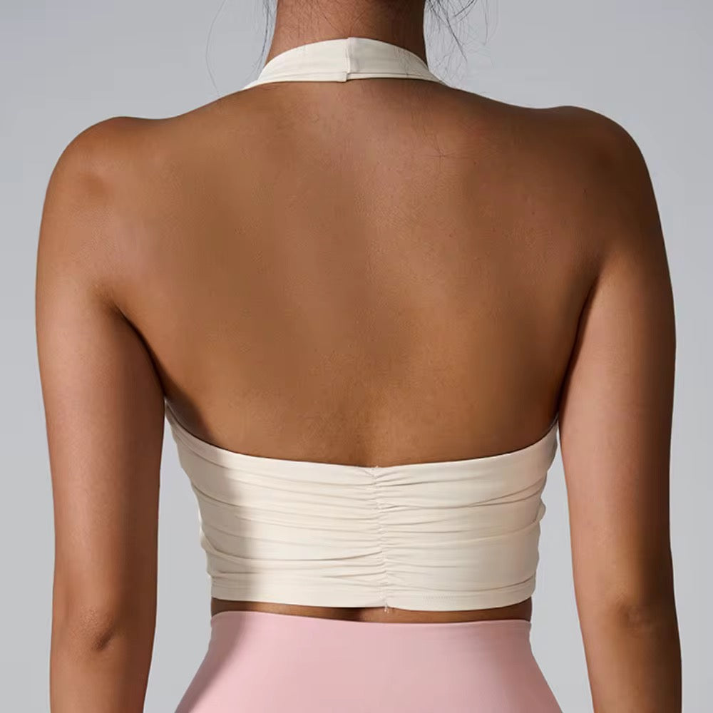 TOP HALTER SCRUNCH